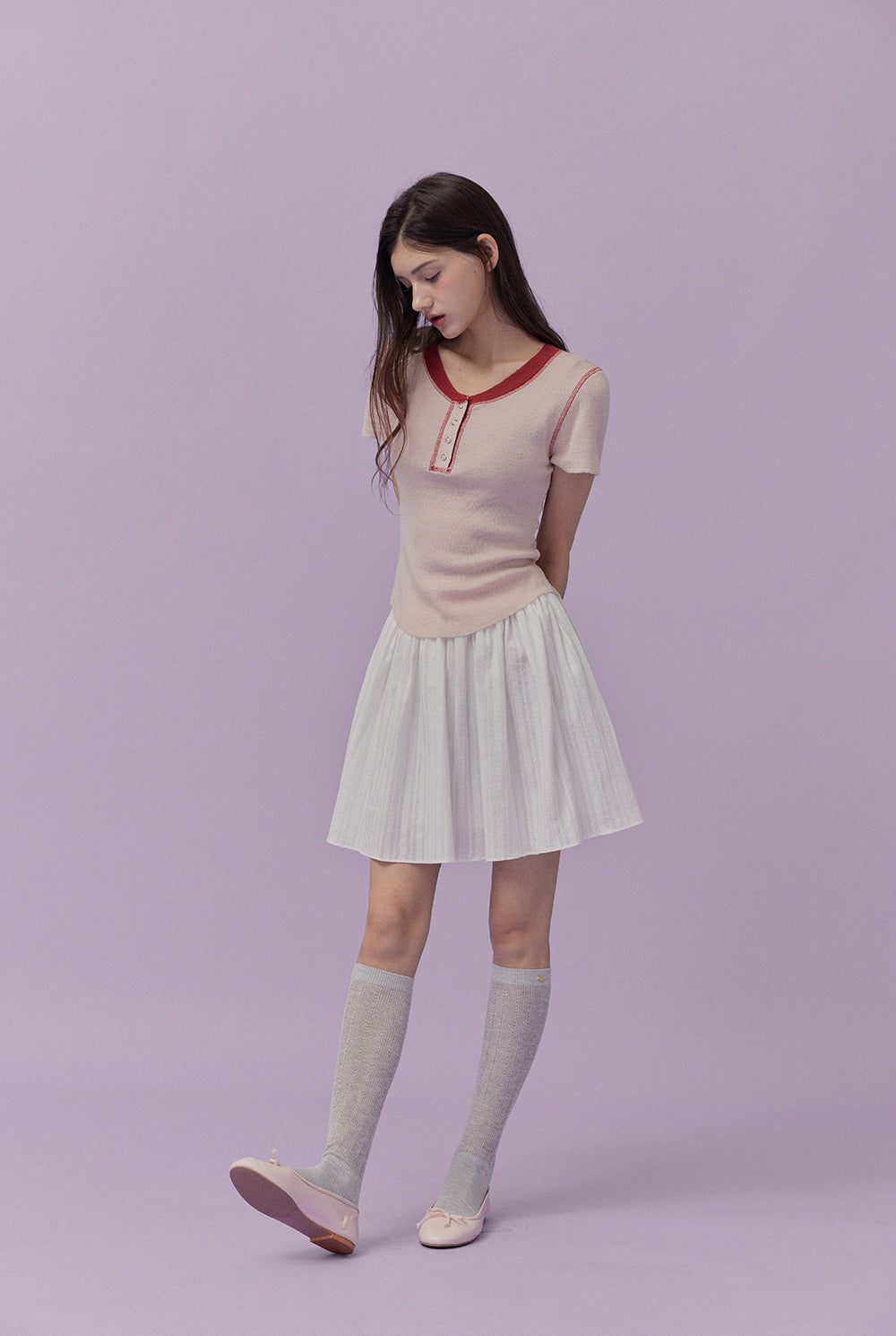 [TWEE] Váy Mini Đục Ren Lea