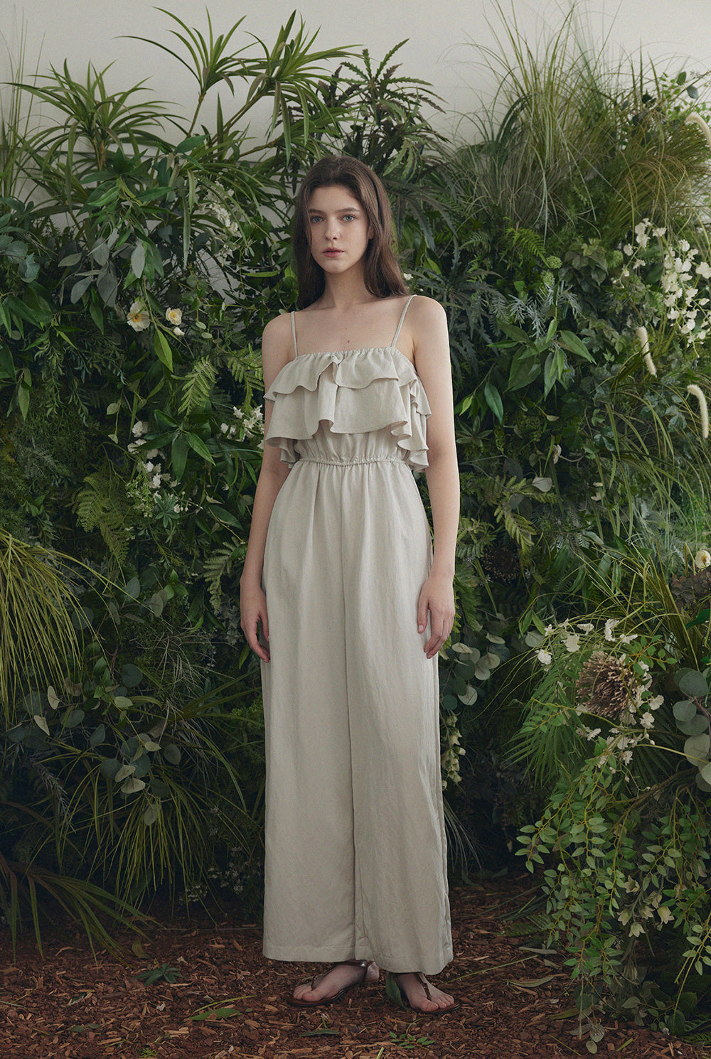 [TWEE] Dune Frill Sleeveless Jumpsuit
