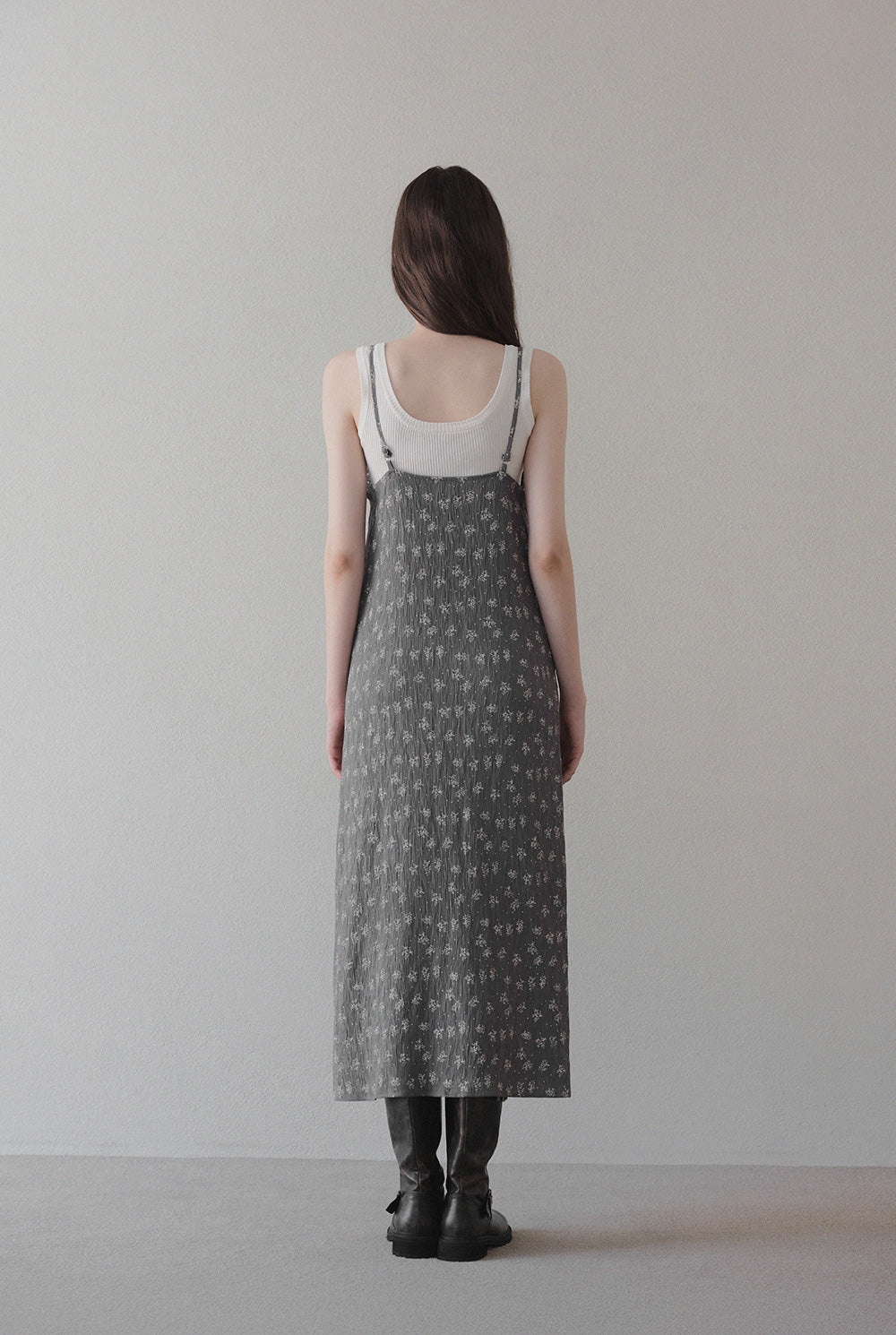 [TWEE] Clazen Floral Lace Sleeveless Long Dress
