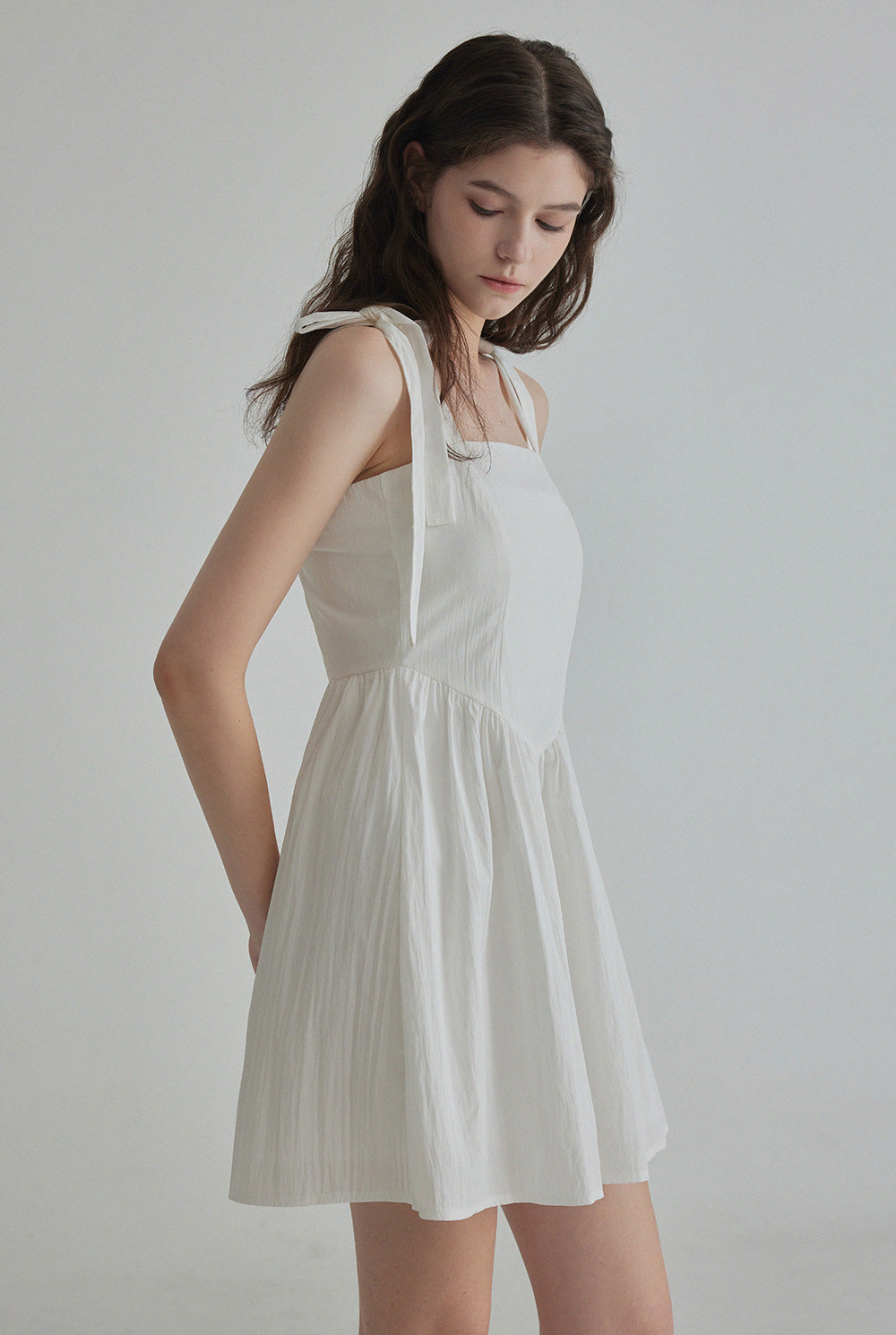 Tendy Strap Flare Mini Dress