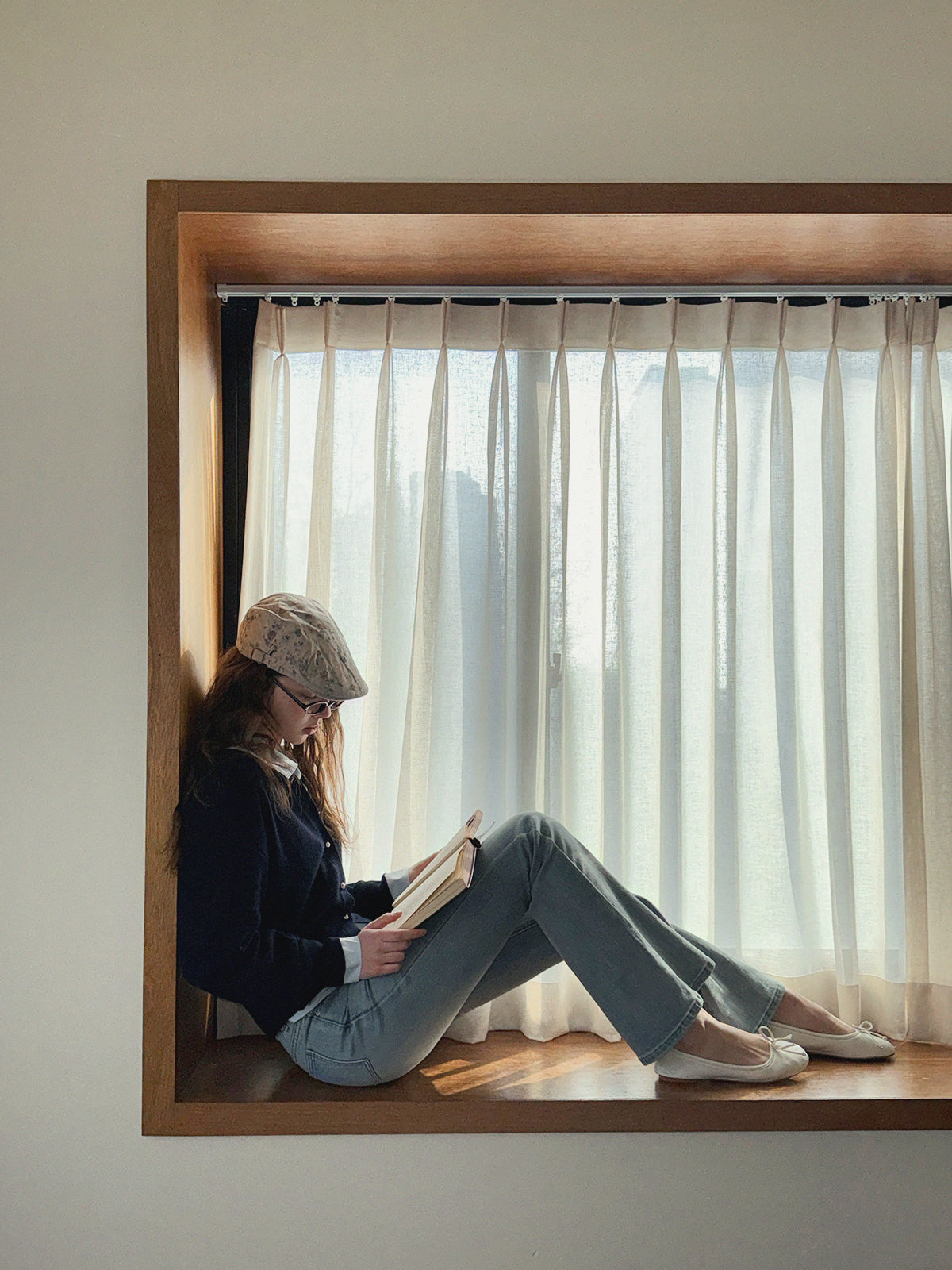 [TWEE] Kisha Vintage Washed Bootcut Denim Pants