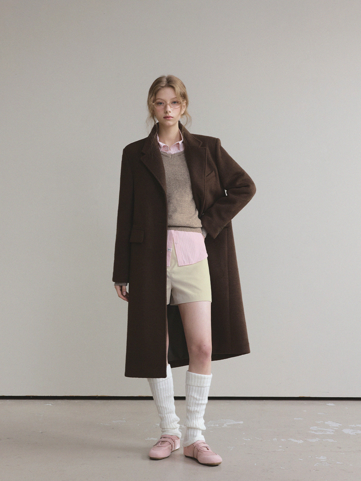 [TWEE]Muffin Tailored Single Long Coat