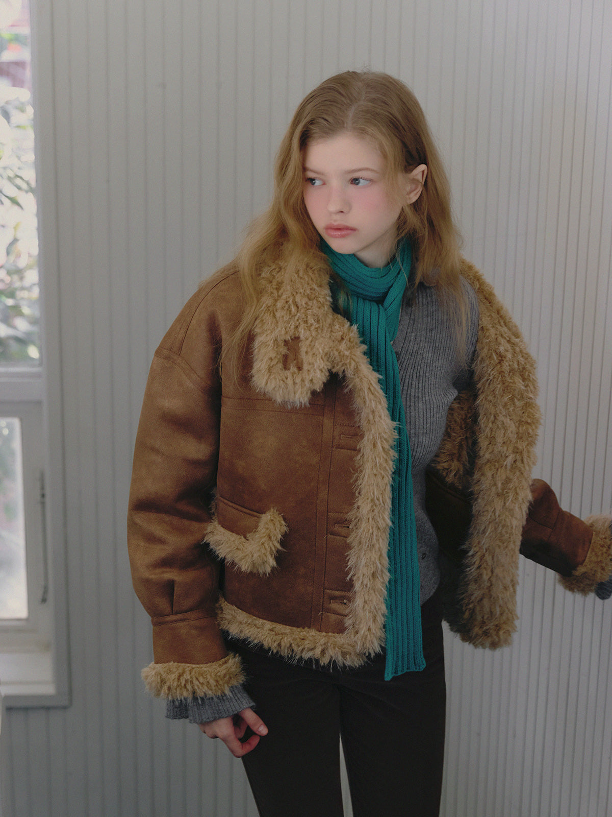 [TWEE] Oblin Color-Block Kunstwildleder Mustang