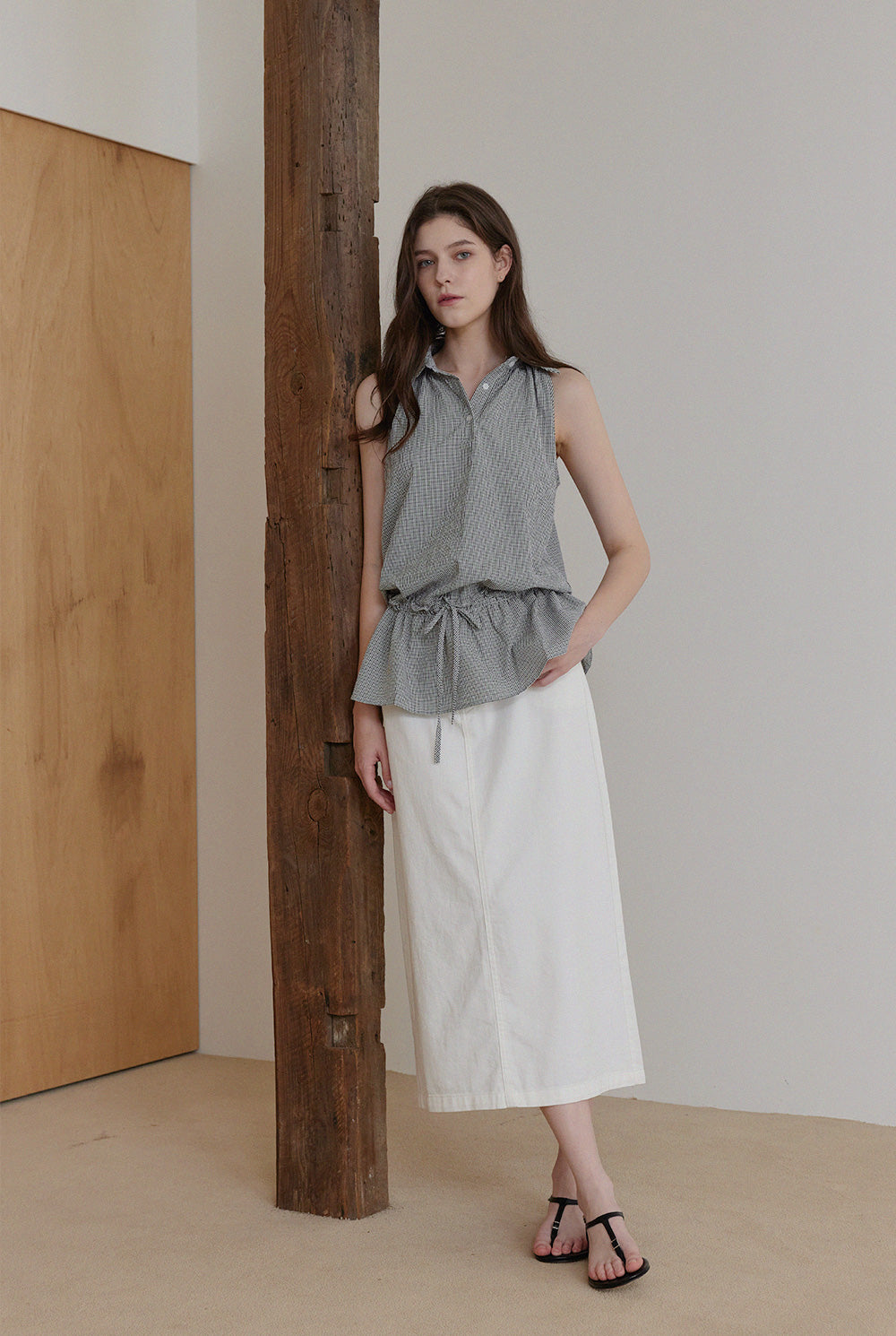 Emkin Collar Flare Blouse