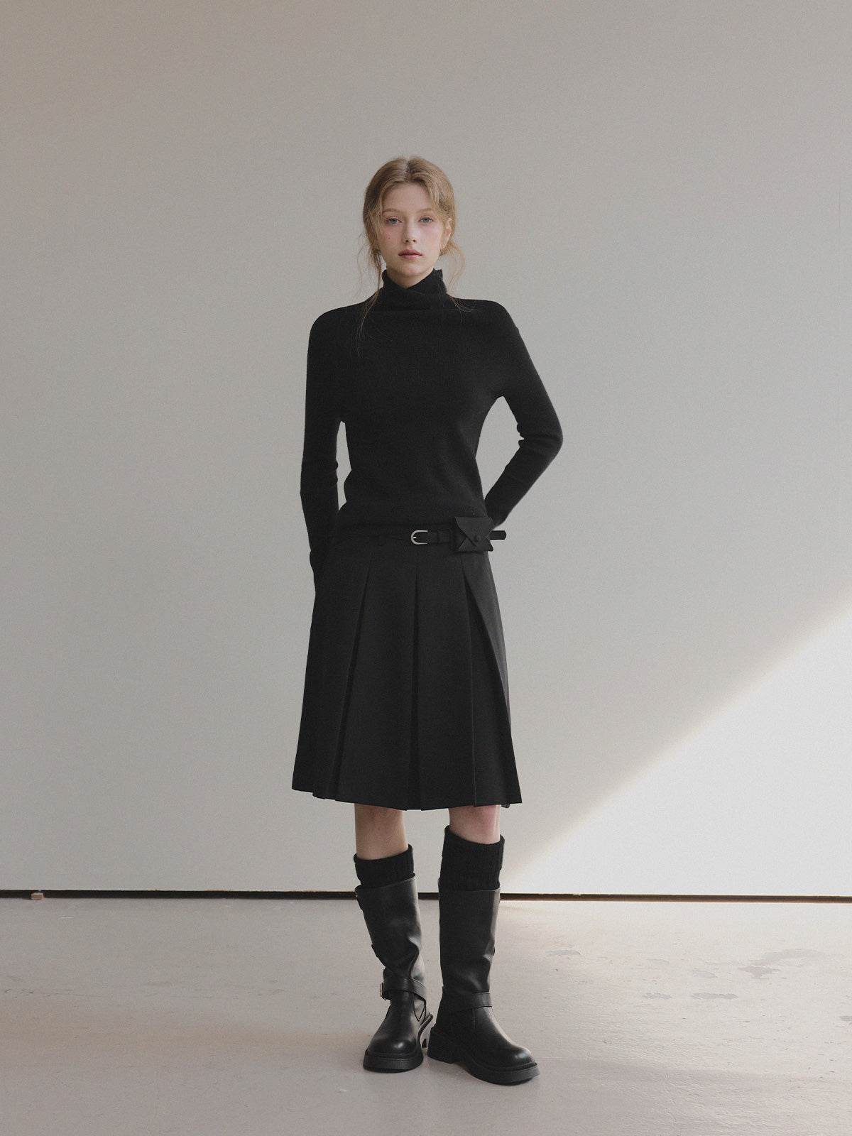 [TWEE] Áo Len Cổ Lọ Tay Dài Sames Wholegarment