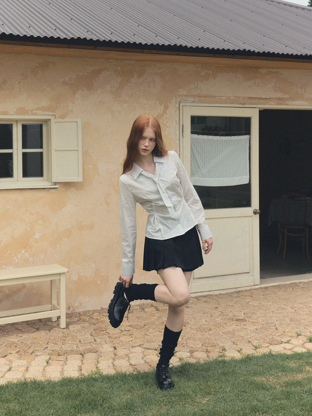 [TWEE] Varnish Tie Stripe Shirt