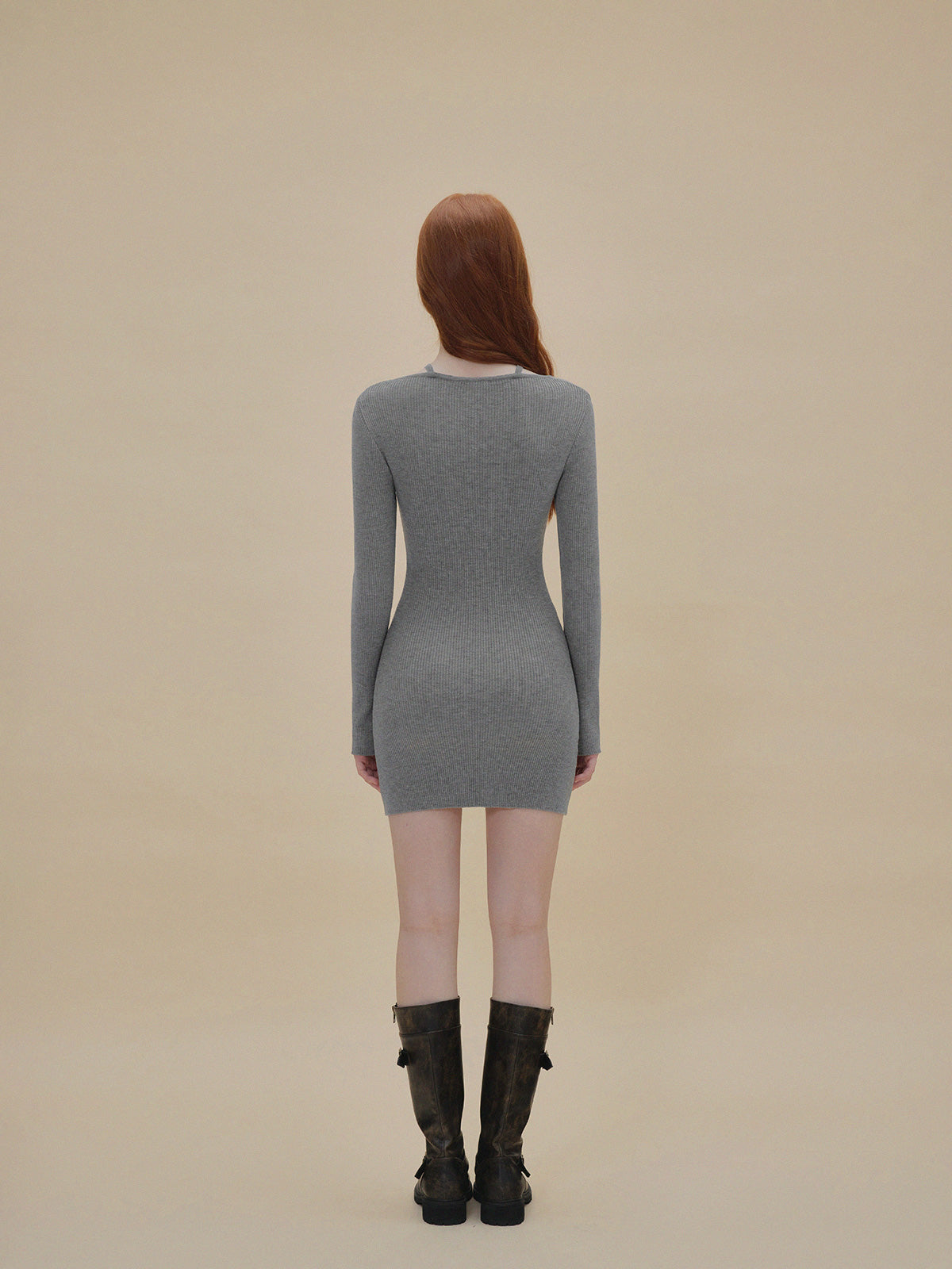 【TWEE】Dupe Layered Knit Dress
