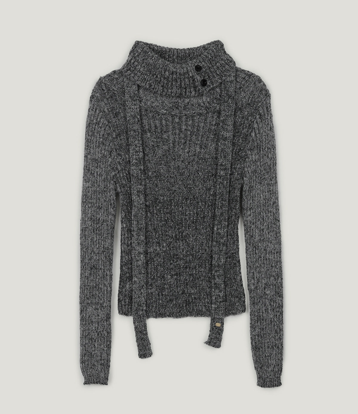 [TWEE] Áo Len Nút Bất Đối Xứng Auburn (có Dây Đeo)