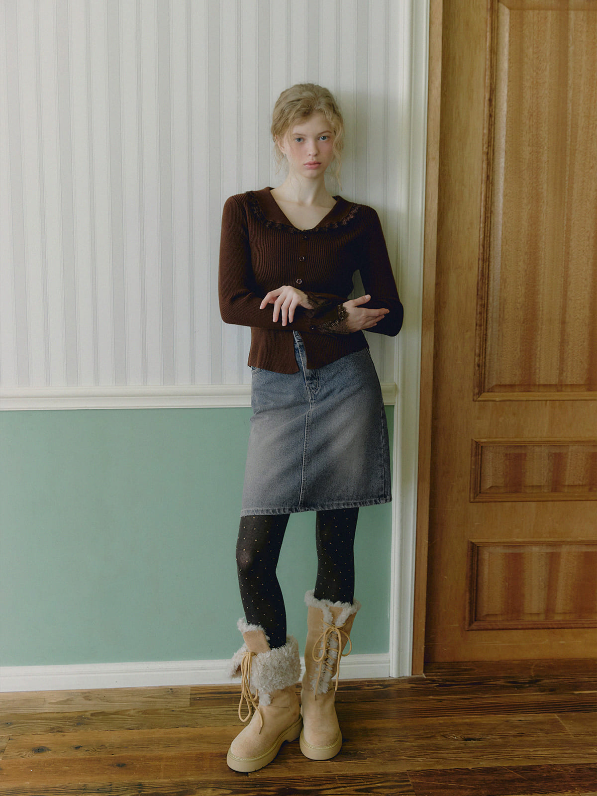 [TWEE] Veron Spitzenblumen-Strick