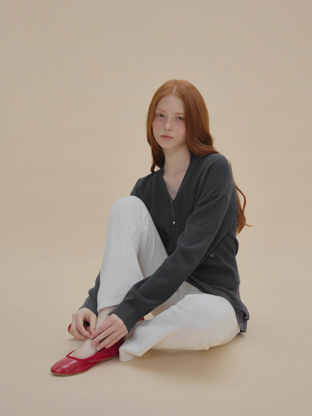 [TWEE] Pichu Puff V-Ausschnitt Cardigan