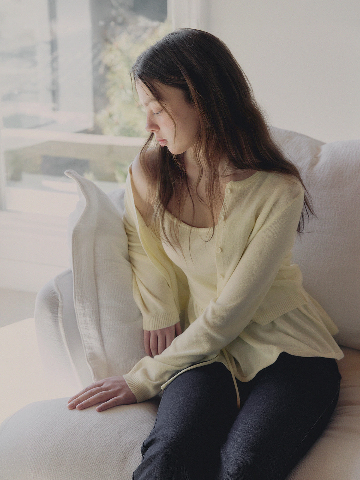 [TWEE] Aulde 喇叭无袖开衫套装