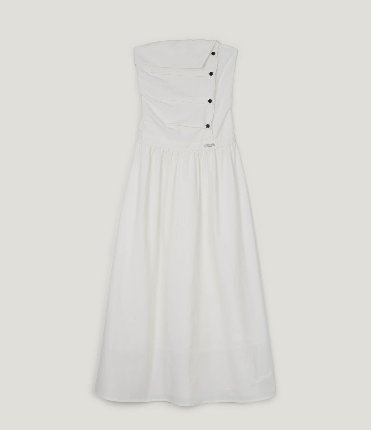 [TWEE] Vinci pattern pintuck long dress