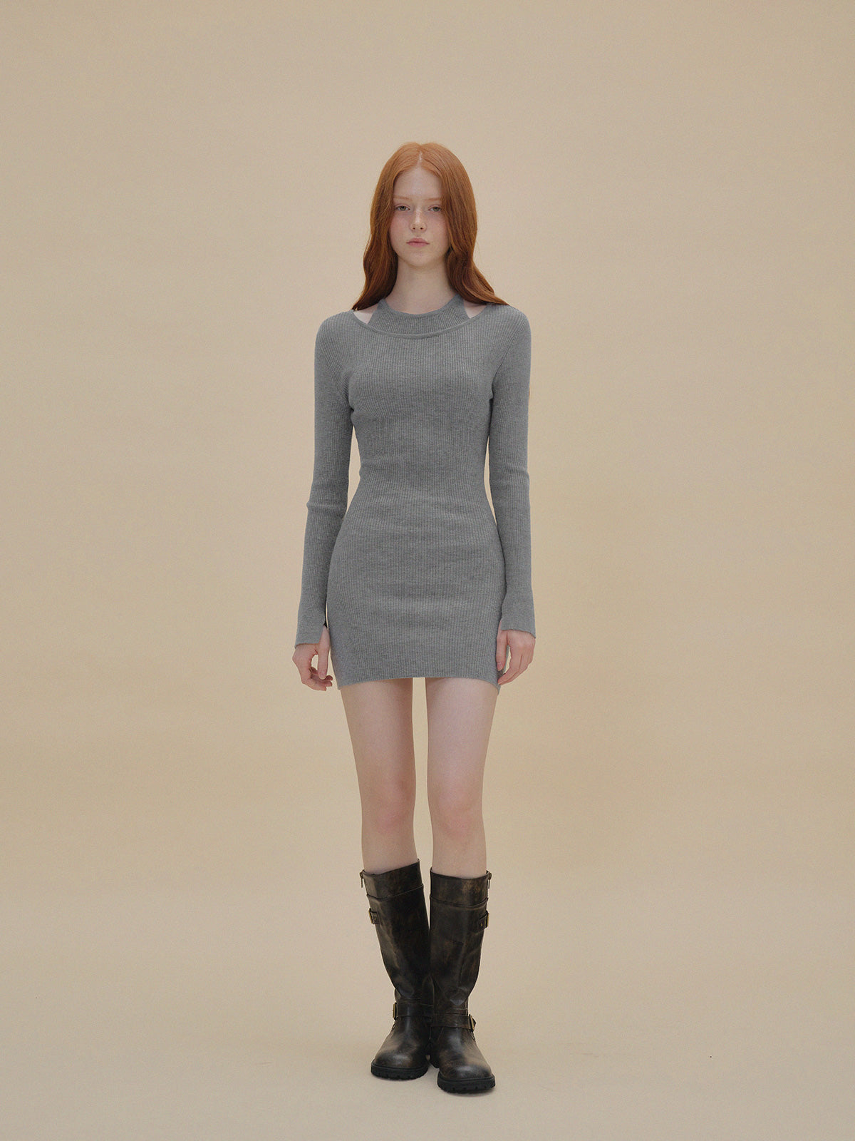 【TWEE】Dupe Layered Knit Dress