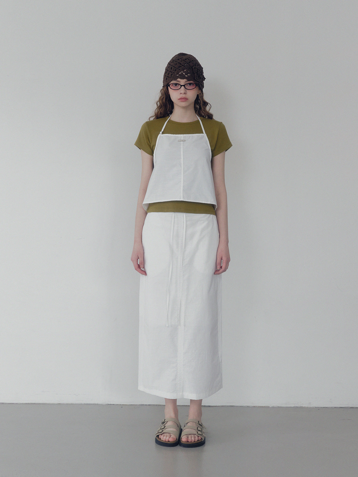 [TWEE] Chetin Halter Sleeveless & Skirt Set