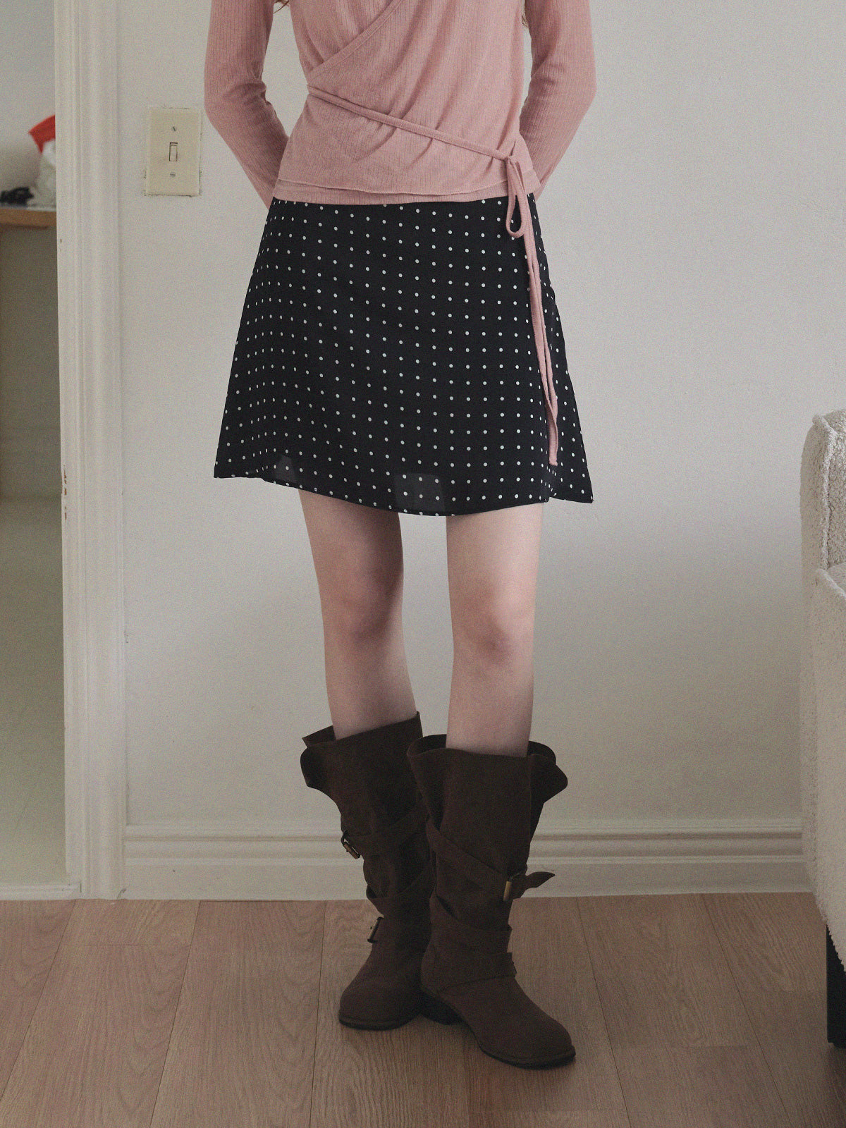 【TWEE】Enton Dot Mini Skirt