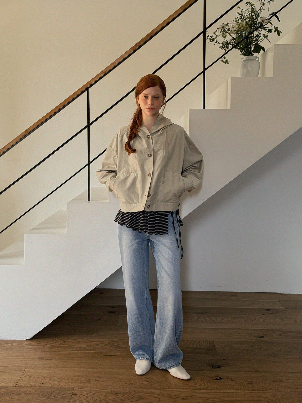 [TWEE] Hetz Button-Up Hooded Jumper