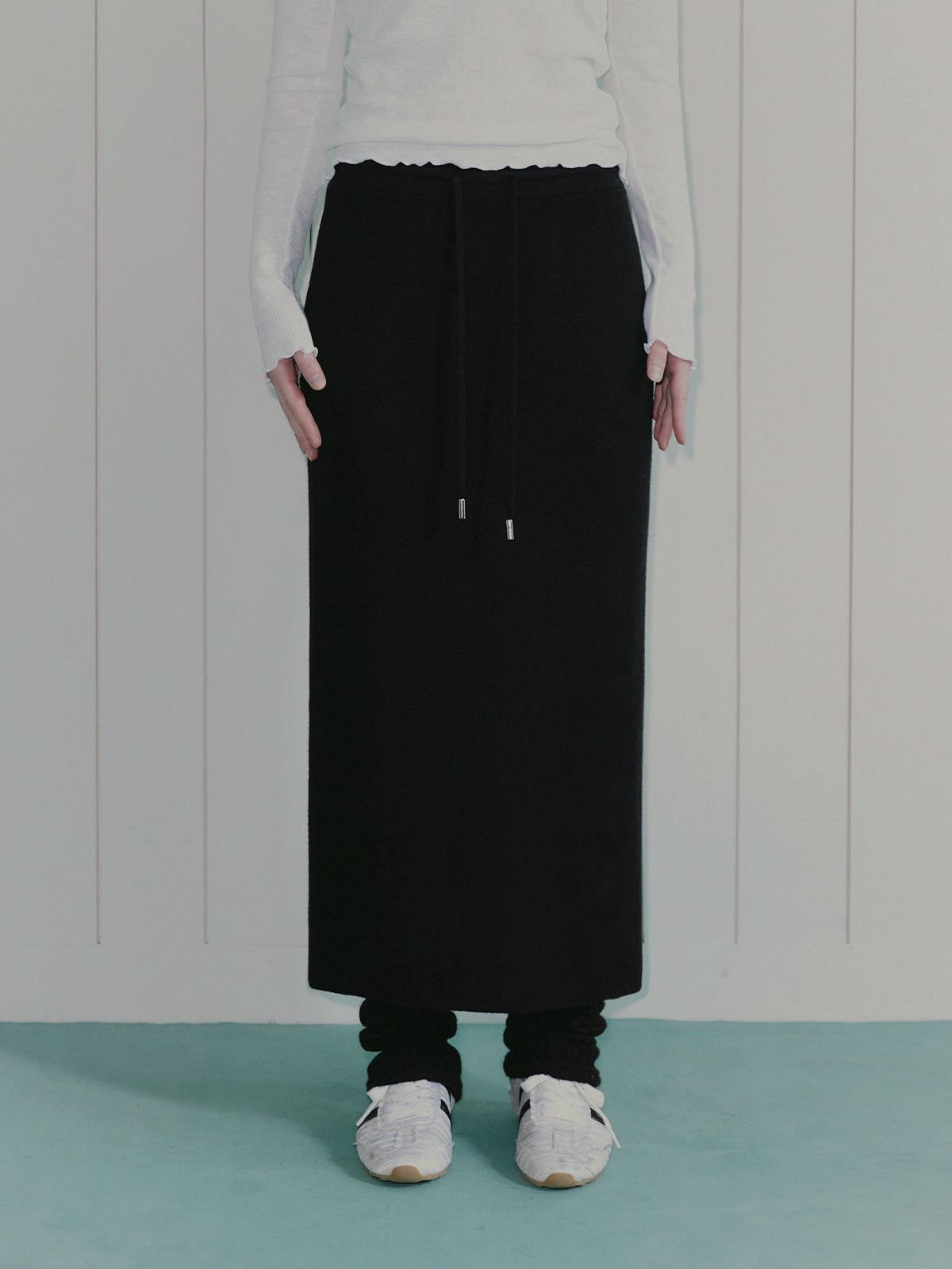 [TWEE] Told Knit Banding Skirt