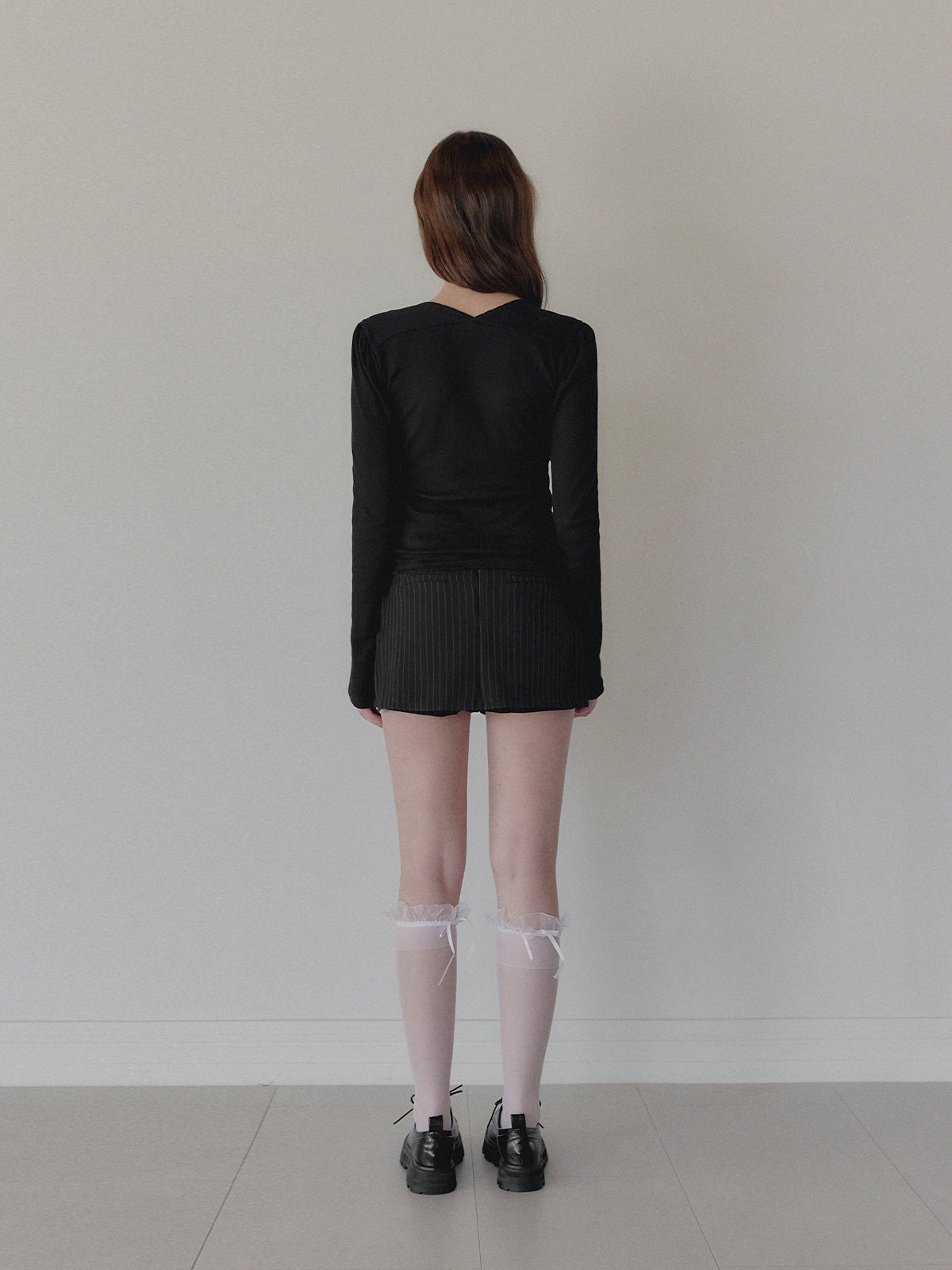 [TWEE] Colson 波蕾若系带蕾丝长袖T恤