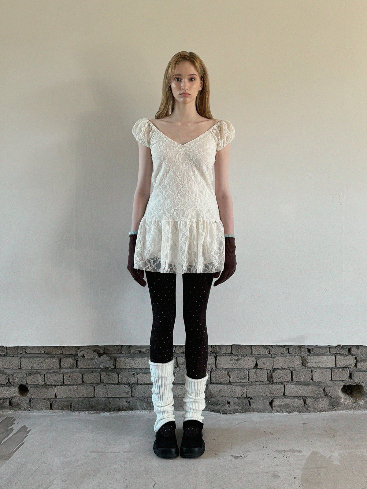 [TWEE] Đầm Mini Mebin Sheer Shirring 2 Chiều