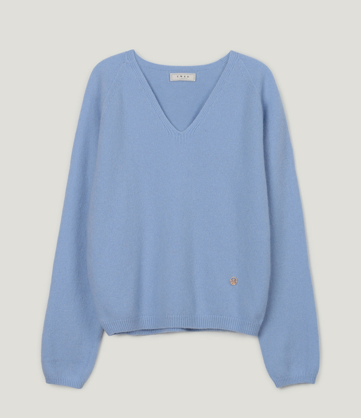 [TWEE] Longc Wool Pastel V-Neck Long-Sleeve Knit