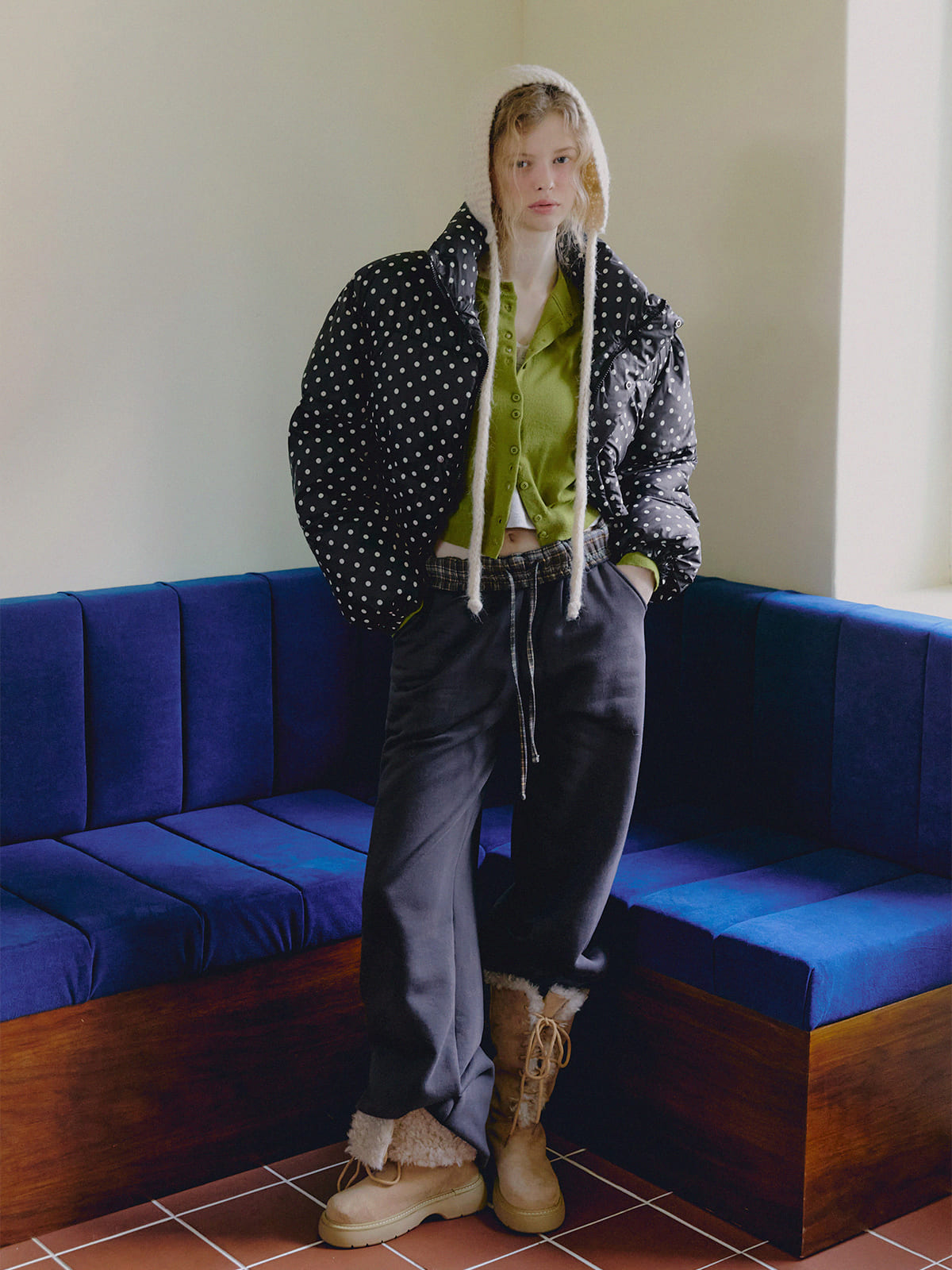 [TWEE] Shaco dot short padded jumper