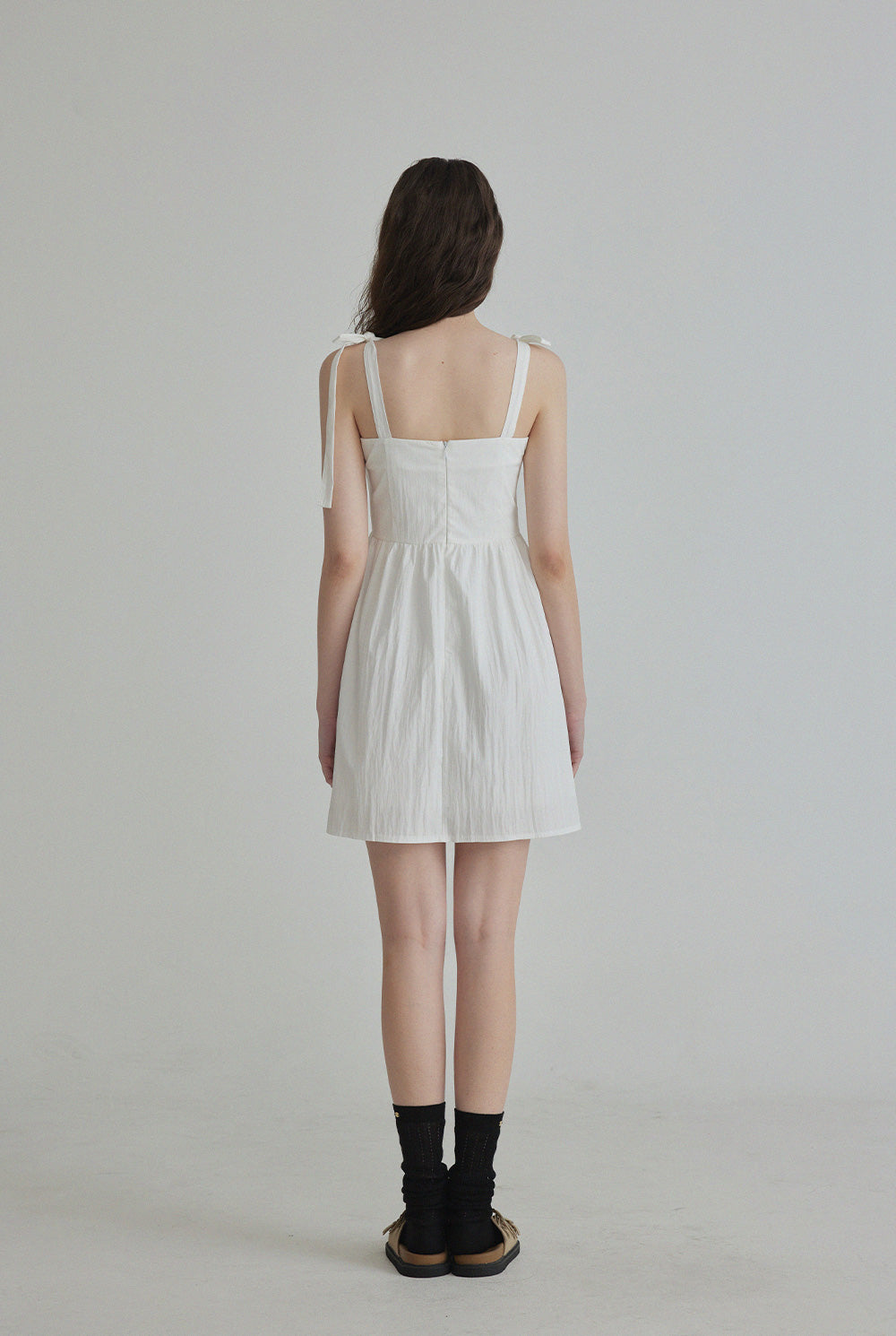 [TWEE] Robe Mini Évasée à Bretelles Tendy