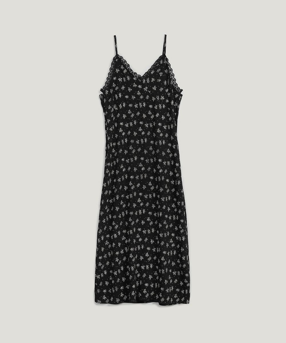 [TWEE] Clazen Floral Lace Sleeveless Long Dress