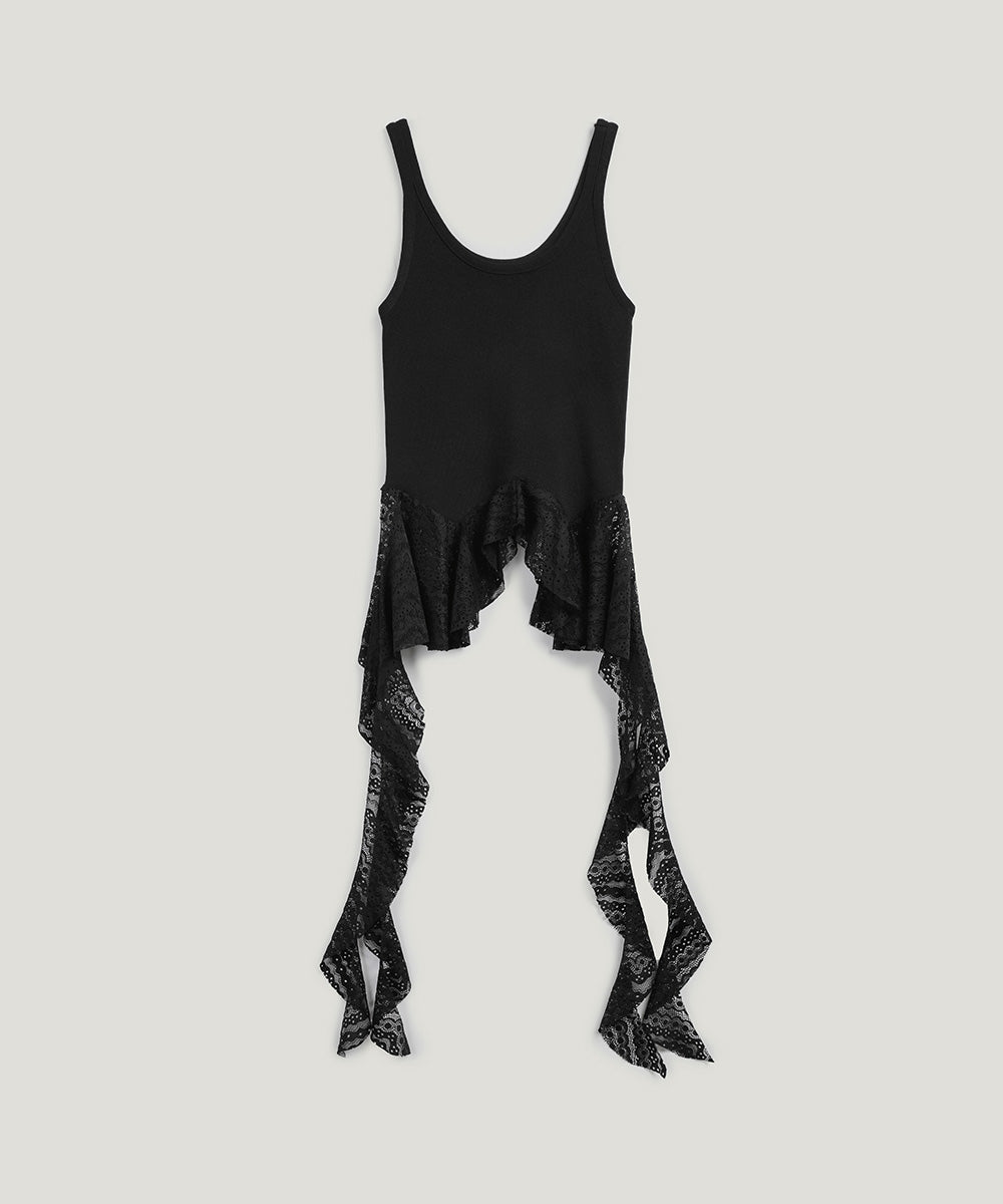 [TWEE] [GROWHIDE] Top sans manches côtelé Ponzi Lace