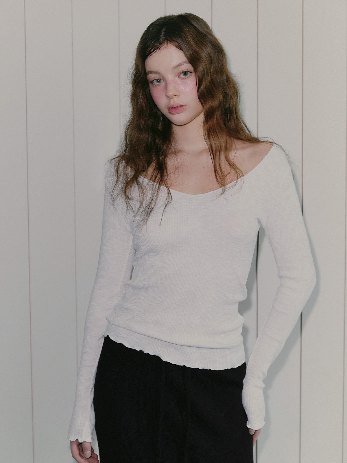 [TWEE] Corp Wave V领T恤