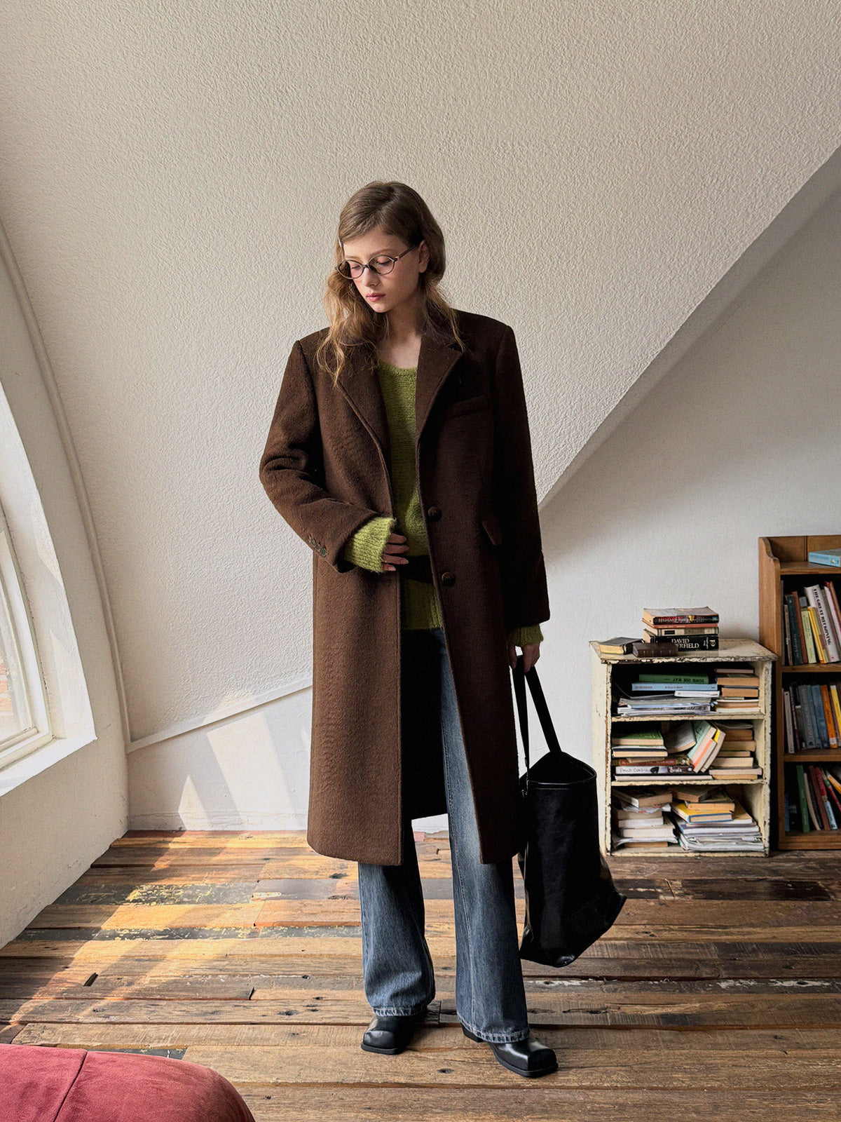 [TWEE]Muffin Tailored Single Long Coat