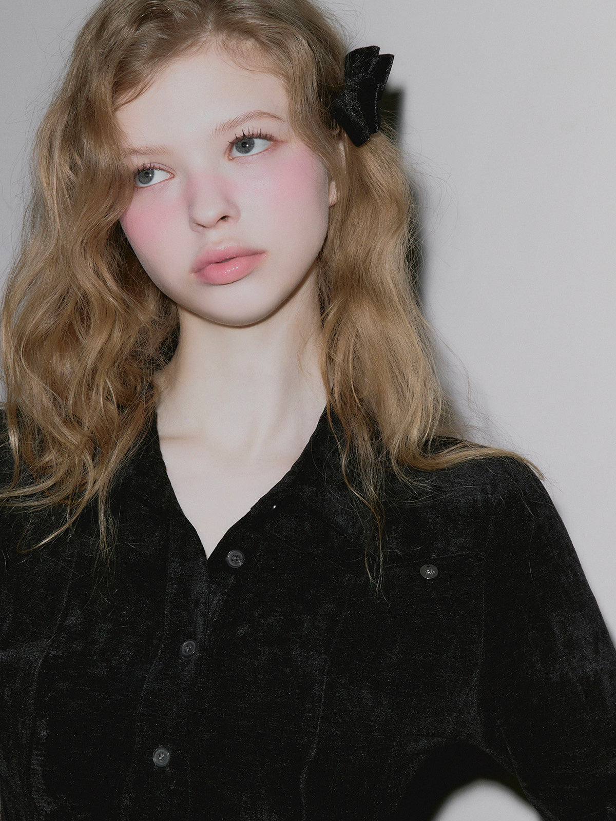 [TWEE] Leve Wildleder Crop Langarmshirt