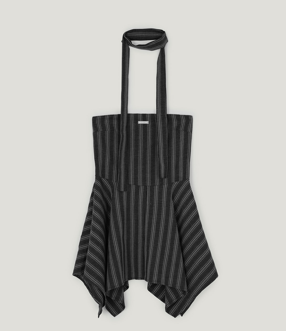 [TWEE] Heichi Stripe Asymmetric Tube Top(Strap Set)
