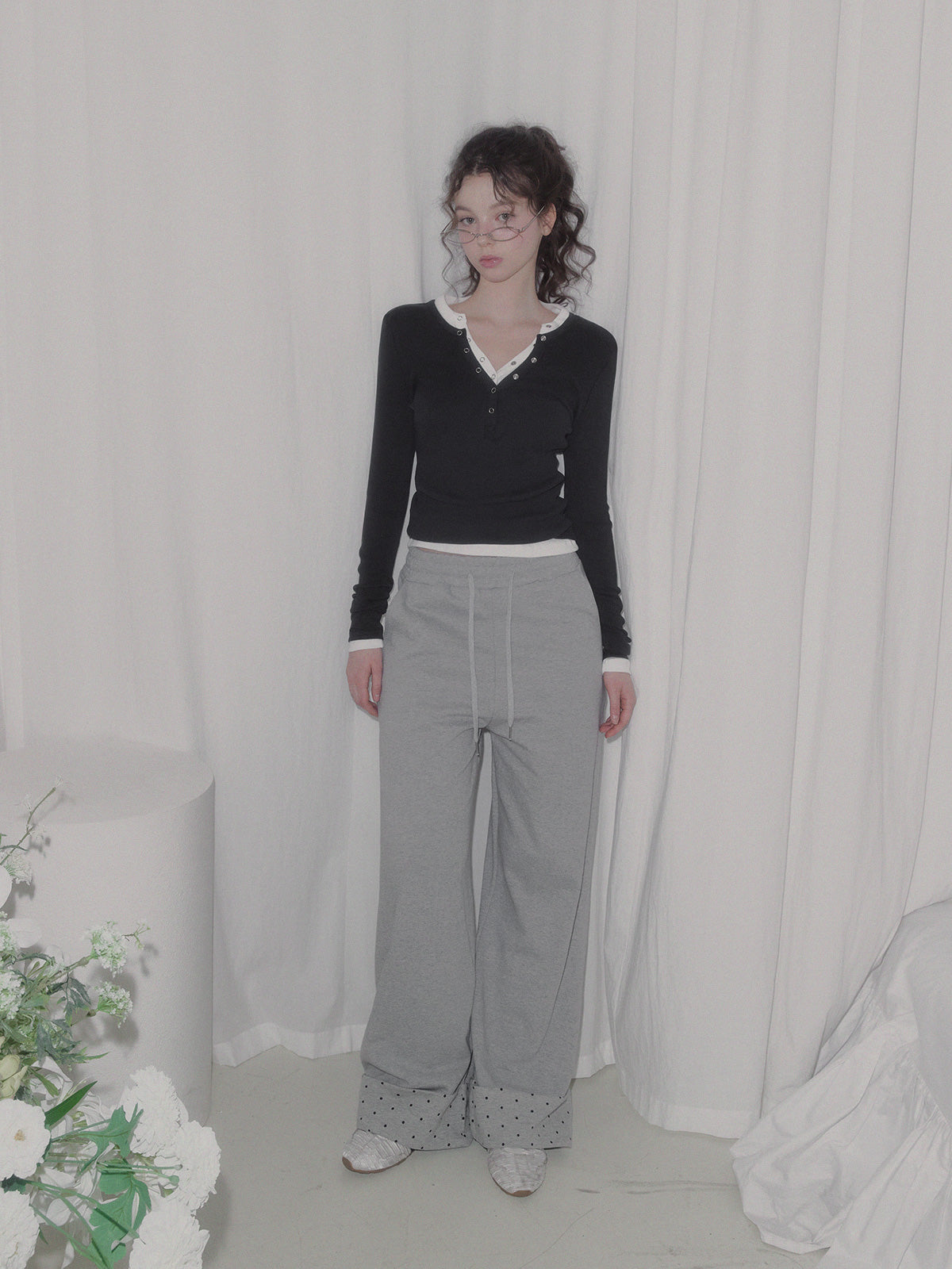 [TWEE] Etem Snap Button Long Sleeve Tee