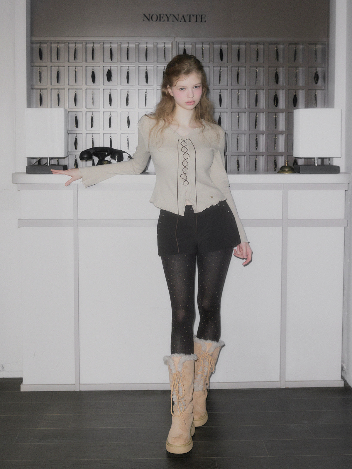 [TWEE] Tiver Rüschen-Corsagen-Longsleeve