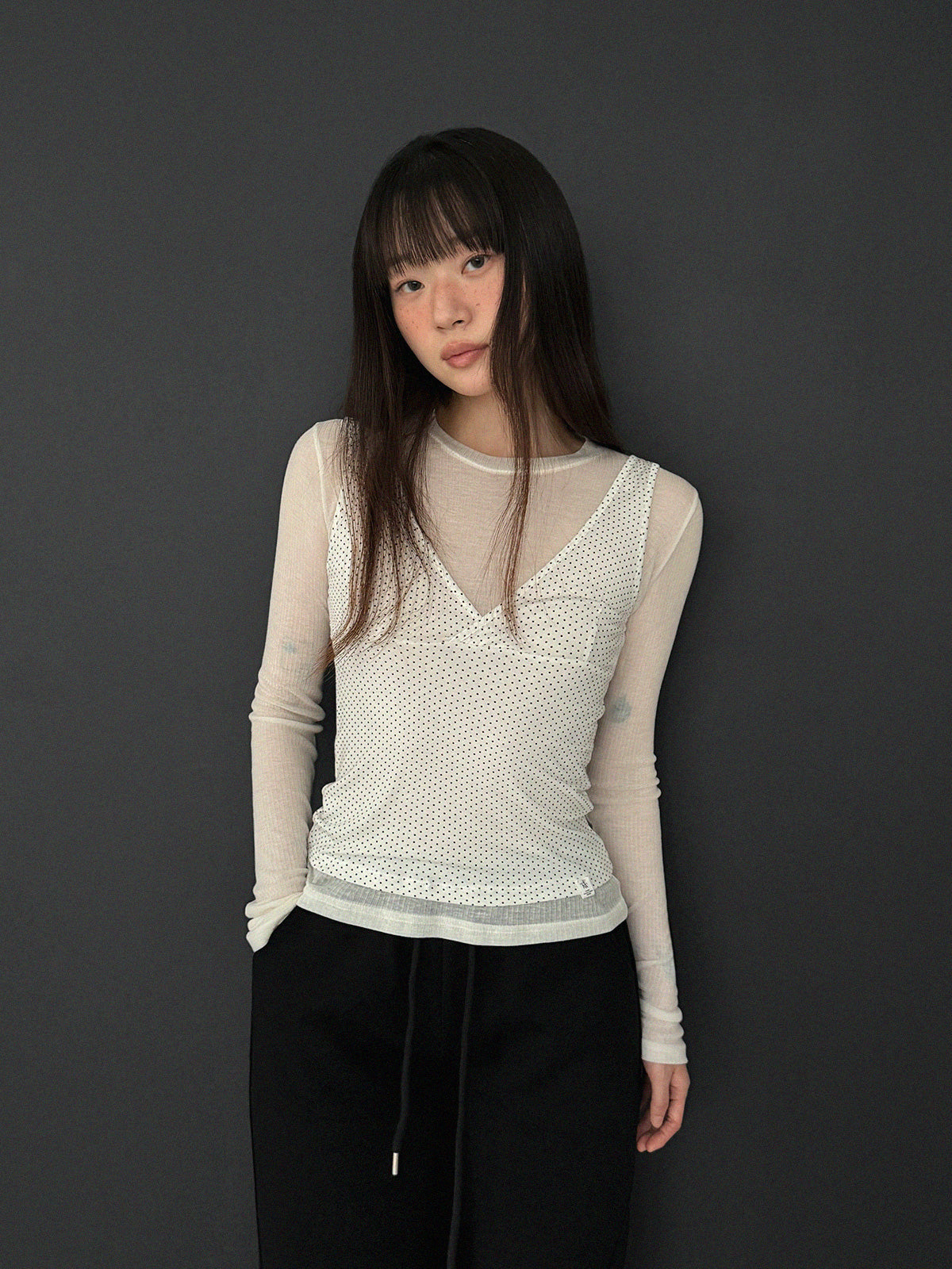 [TWEE] Kaive dot sleeveless top