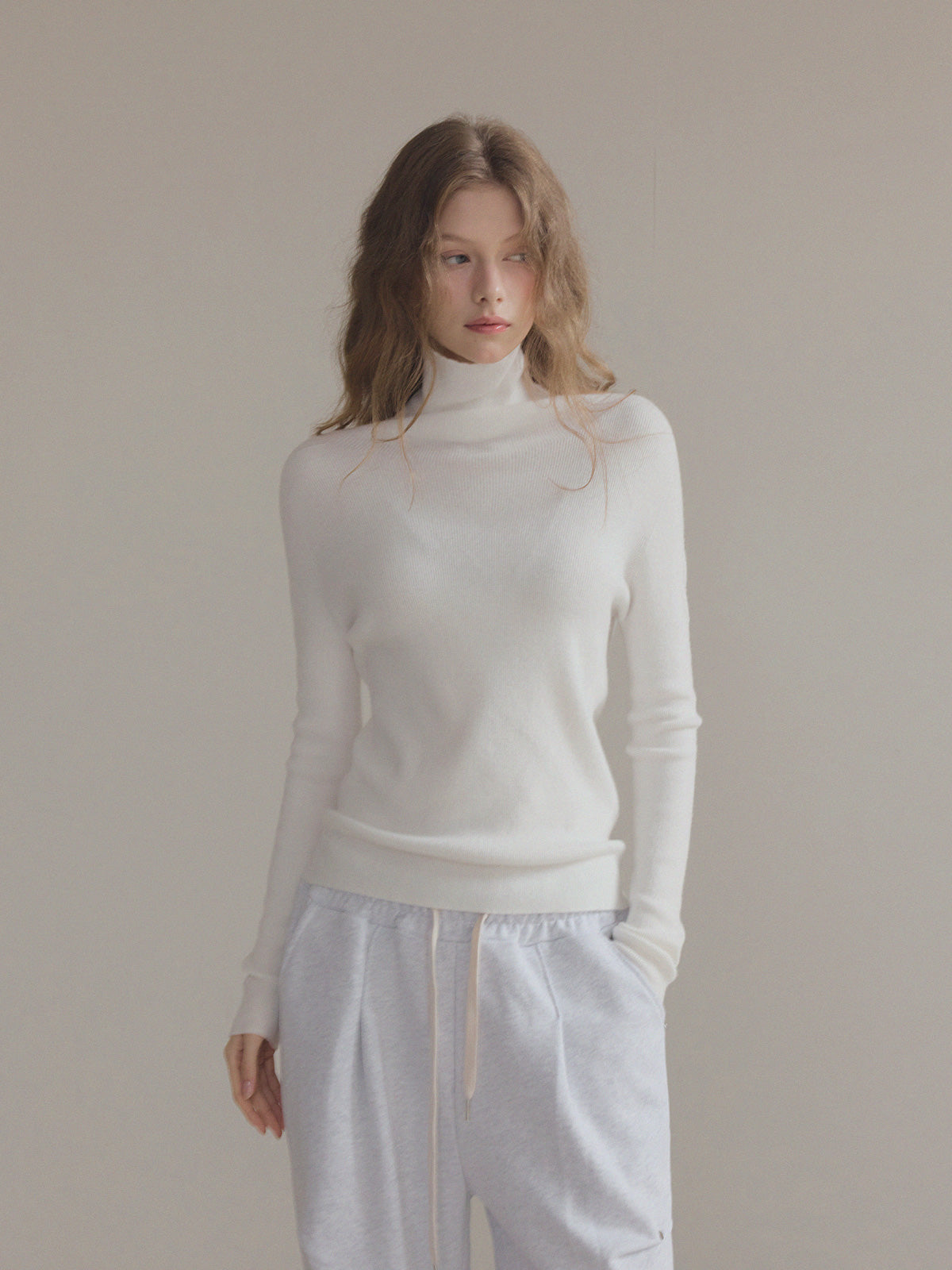 [TWEE] Áo Len Cổ Lọ Tay Dài Sames Wholegarment