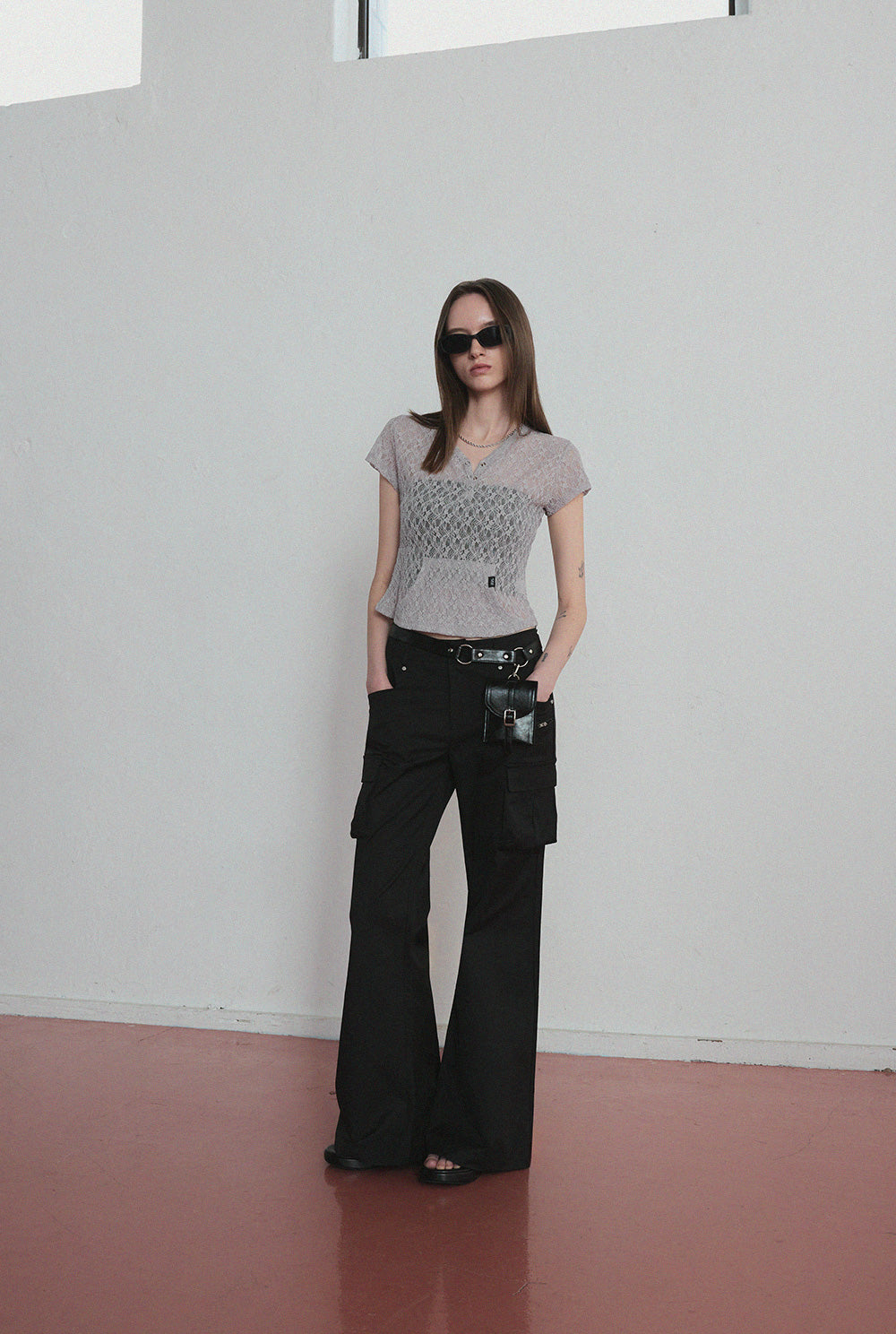 [TWEE] [GROWHIDE] Lophen Pocket Sheer T-Shirt
