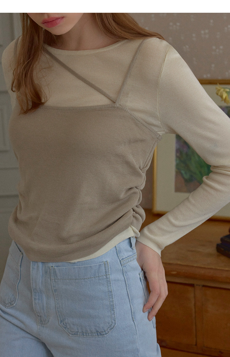[TWEE] Heyju bustier knit