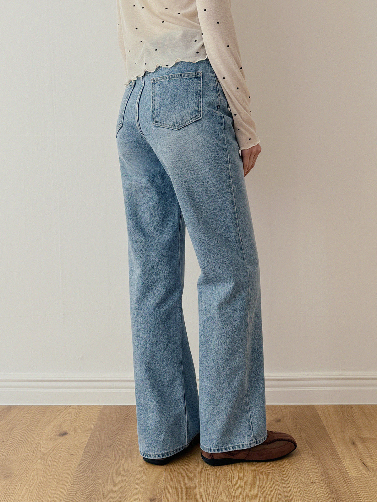 [TWEE] Cont Straight Denim Long Pants