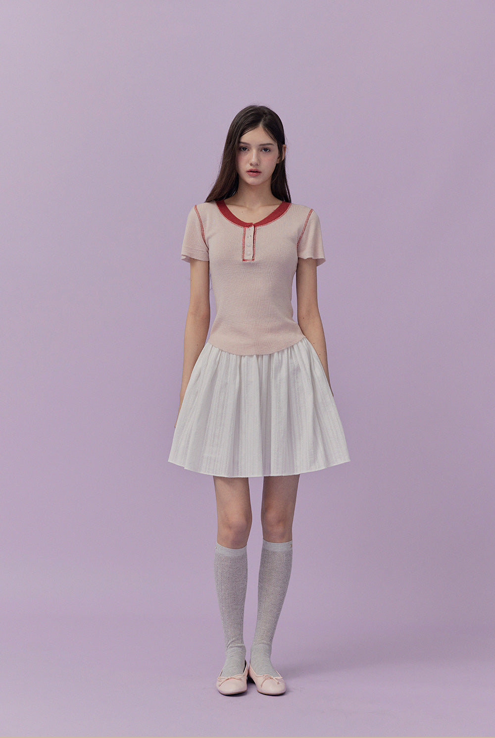 [TWEE] Váy Mini Đục Ren Lea