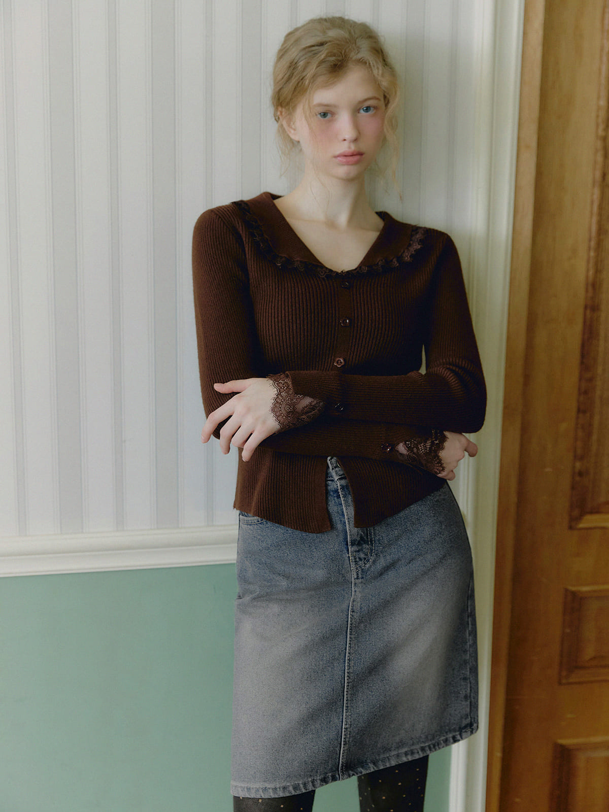 [TWEE] Veron Spitzenblumen-Strick