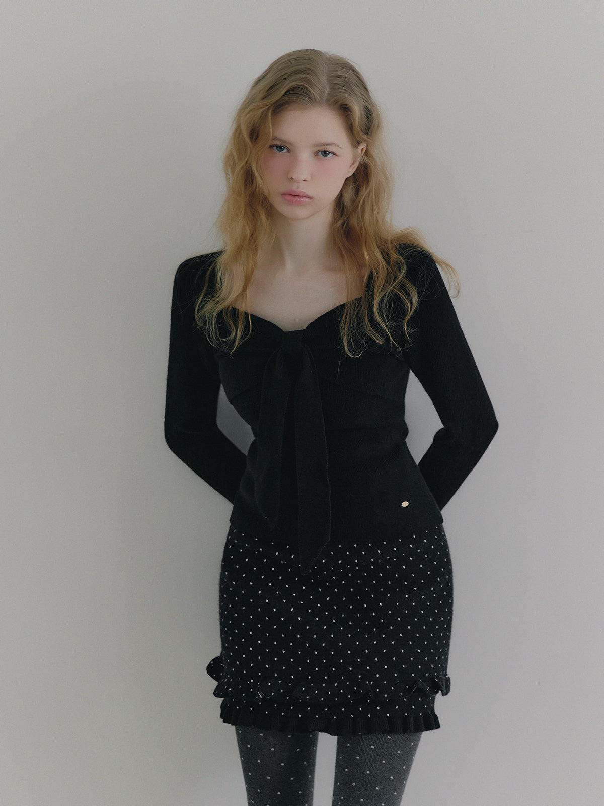 [TWEE]Conte Bolero-Stricktop mit Schleifenband