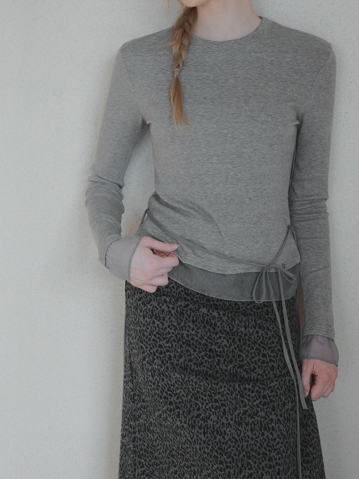 [TWEE] Kanbell Sheer Lagen-Longsleeve mit Trägern