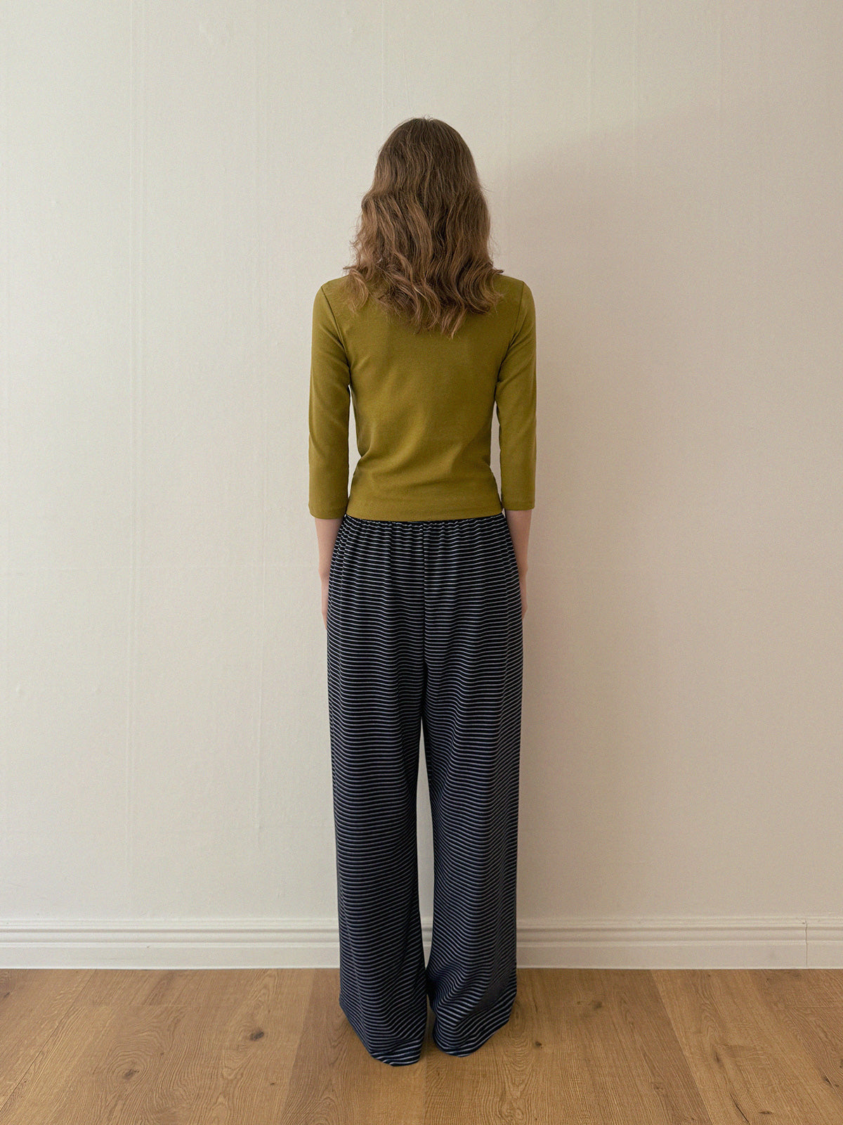[TWEE] Gren Stripe Banding Long Pants