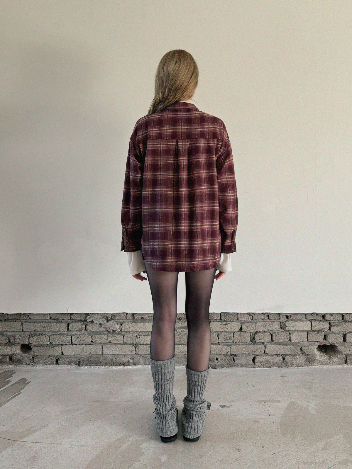 [TWEE] Hoen Check Oversized Hemd