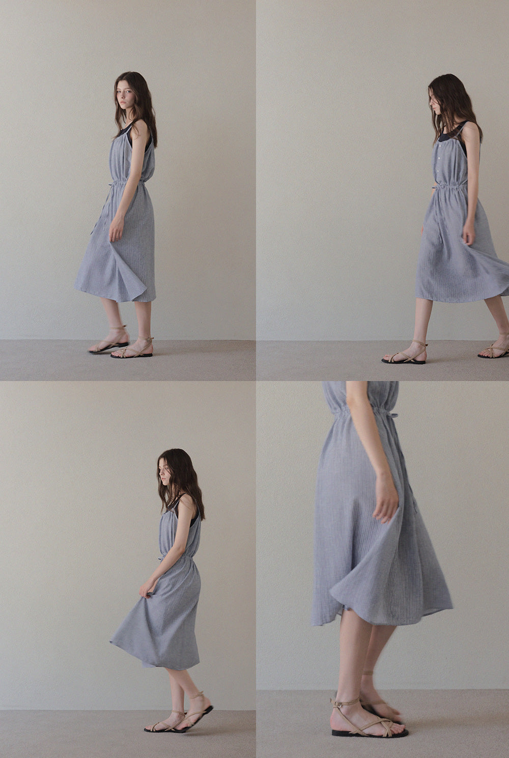 [TWEE] Comfy Check Sleeveless Dress Set