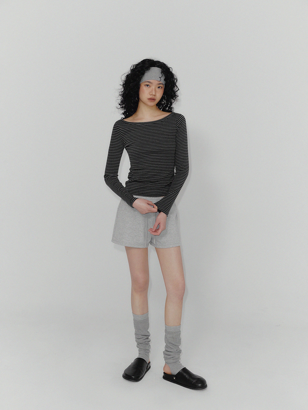 [TWEE] Boen Stripe Boatneck Long Sleeve T-shirt