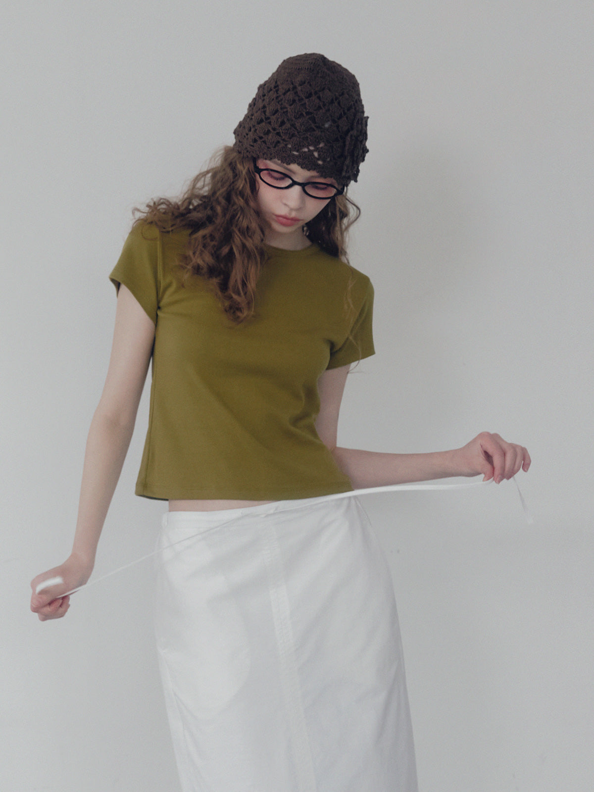 [TWEE] Pendal Stitch Slim T-Shirt