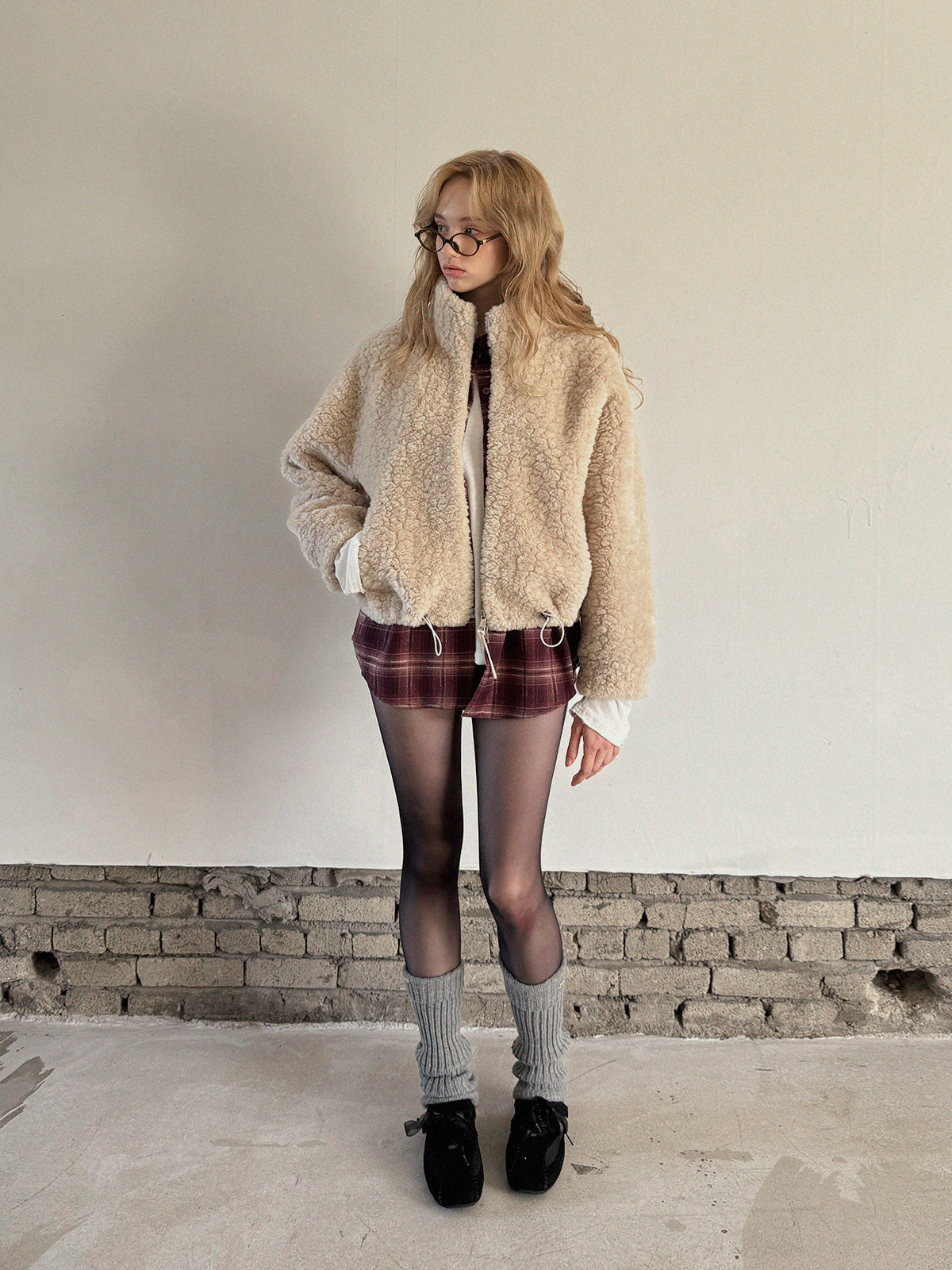 [TWEE] イロン ハイネック ソフトフリース ジャンパー