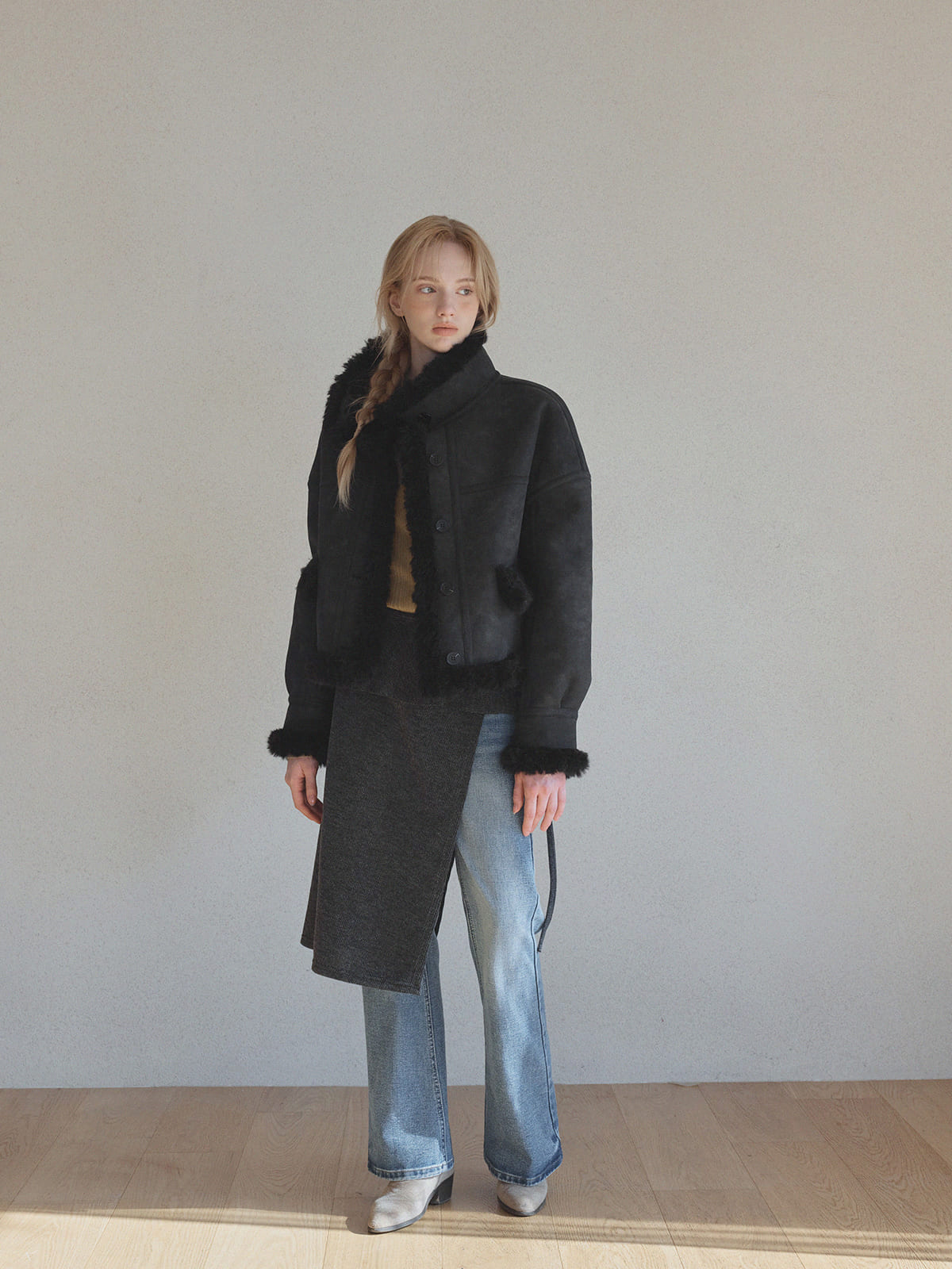 [TWEE] Oblin Color-Block Kunstwildleder Mustang